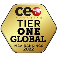 首席执行官杂志一级北美MBA排名2022
