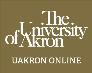 一名学生在家注册UAkron Online参加课堂